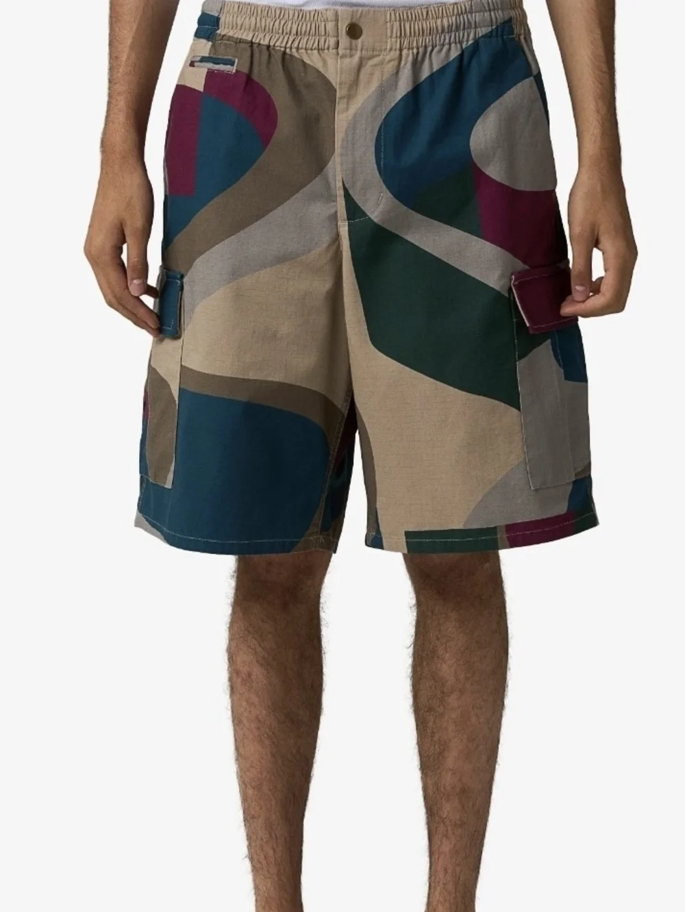 Parra The Wall Camo Short In The Sand Colorway XXL Abstract Geometric